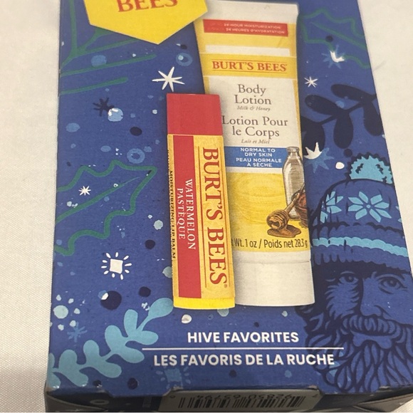 Burt's Bees Watermelon Lip Balm and Body Lotion Hive Favorites New in Gift Box - Picture 6 of 9